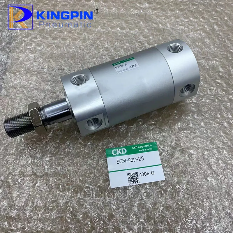 Source CKD compact round cylinder SCM-40B/40D-25/50/75/100/125/150