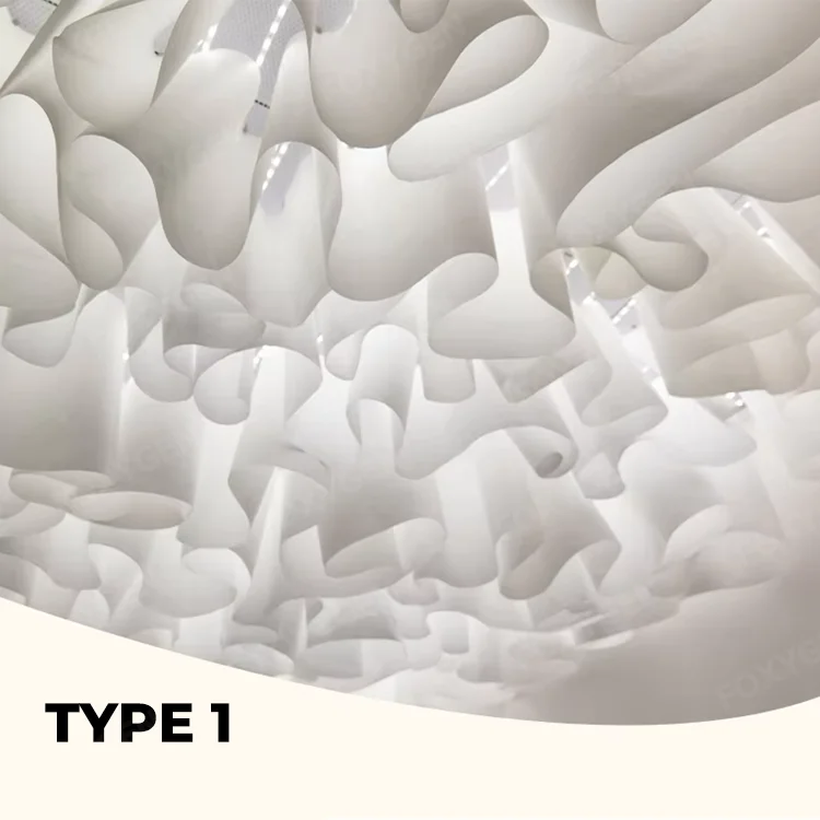 French Textured Paper Modern Style Drop Cloth Ceiling Fabric Drop a Grade Ceilingfor Hotel Shop manufacture