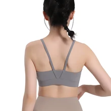 Customized Sexy Underwear Workout Clothing Push Up Woman Sportswear Cross Back U Shaped Gym Yoga Fitness Sports Bras