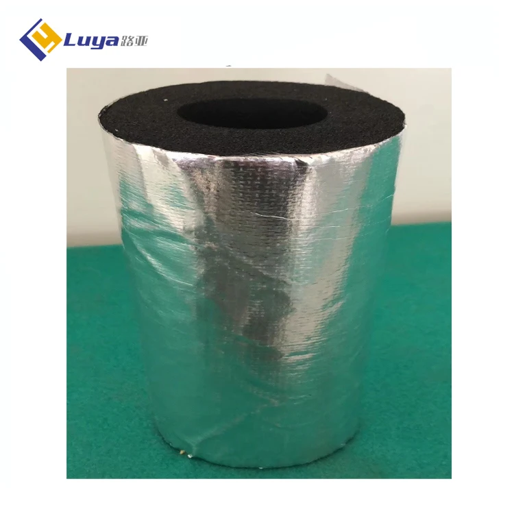 Fireproof NBR Rubber Foam Insulation Noise Reduction Rubber Foam Roll Sheet Board with Aluminium Foil