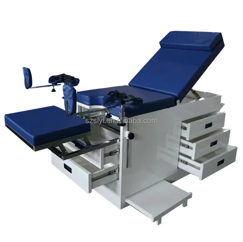 Electric Gynecological Examination Table Movable Hospital Gynecological 