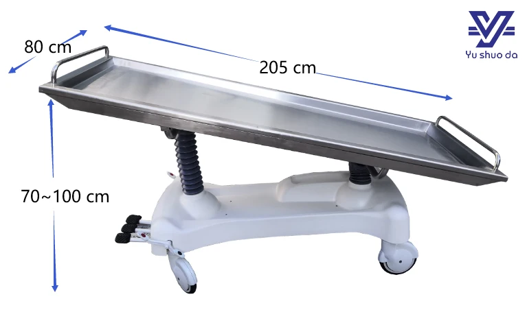 mortuary hydraulic trolley