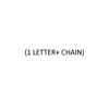 1 Baguette Letter with Chain