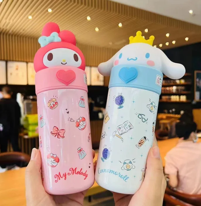 Ruunjoy 350ml Sanrioed Anime Kuromi Melody Cinnamoroll Thermos Mug ...