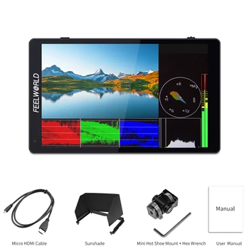 FEELWORLD F7 PRO Camera Monitor 7 Inch 4K 60Hz Touch Screen 3D LUT F970 Power Kit Factory Direct Custom Packaging product image
