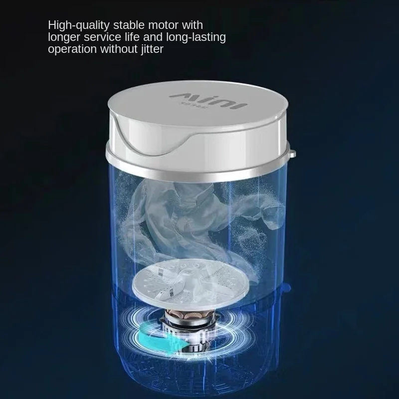 Blu-Ray бактериостатическая портативная мини стиральная машина Домашнее автоматическое общежитие детское нижнее белье