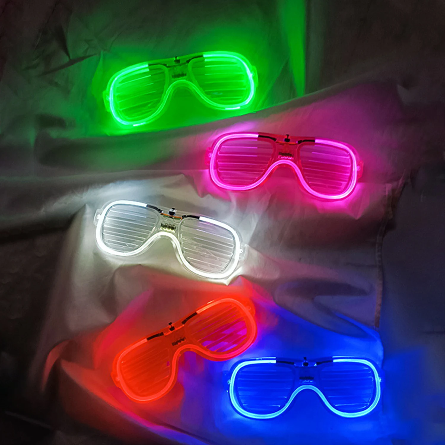 Led Glasses Light Up Glasses Shutter Shades Glow Sticks Glasses Led Party Sunglasses Neon 1510