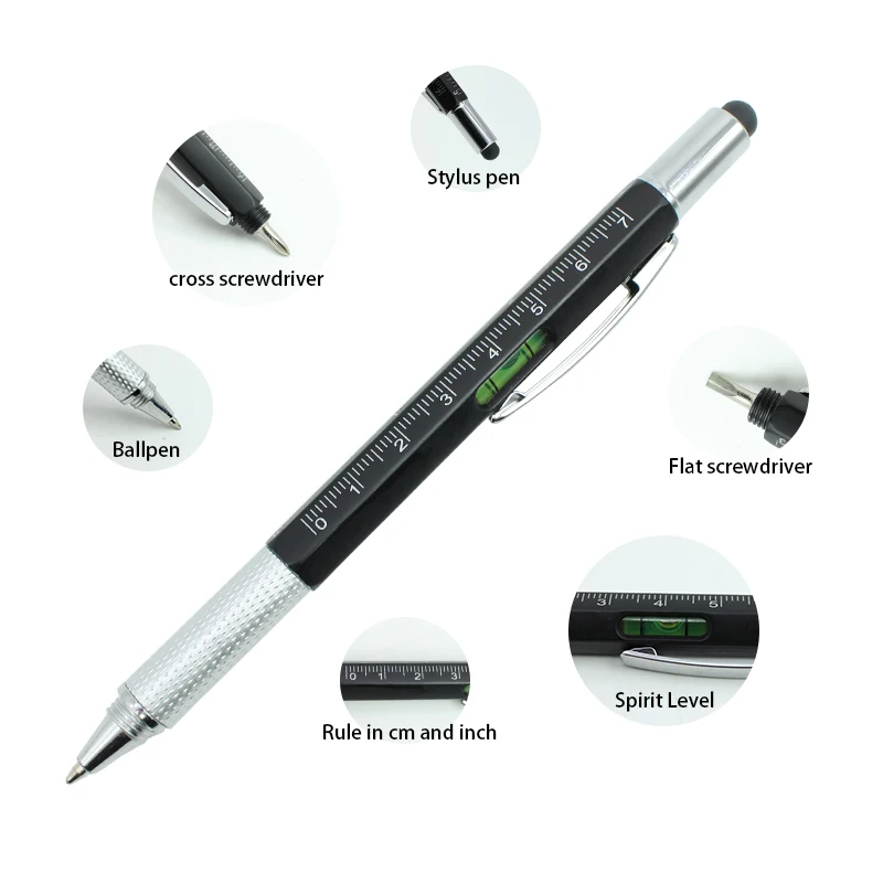 6 in 1  Pen Notebook and Pen Gift Set Multifunctional Screwdriver Tech Pen