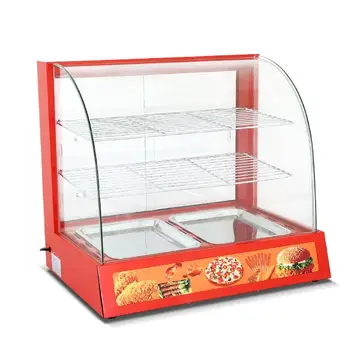 Red Commercial Insulation Cabinet hot sale food warming showcase food warming display case food warming showcase