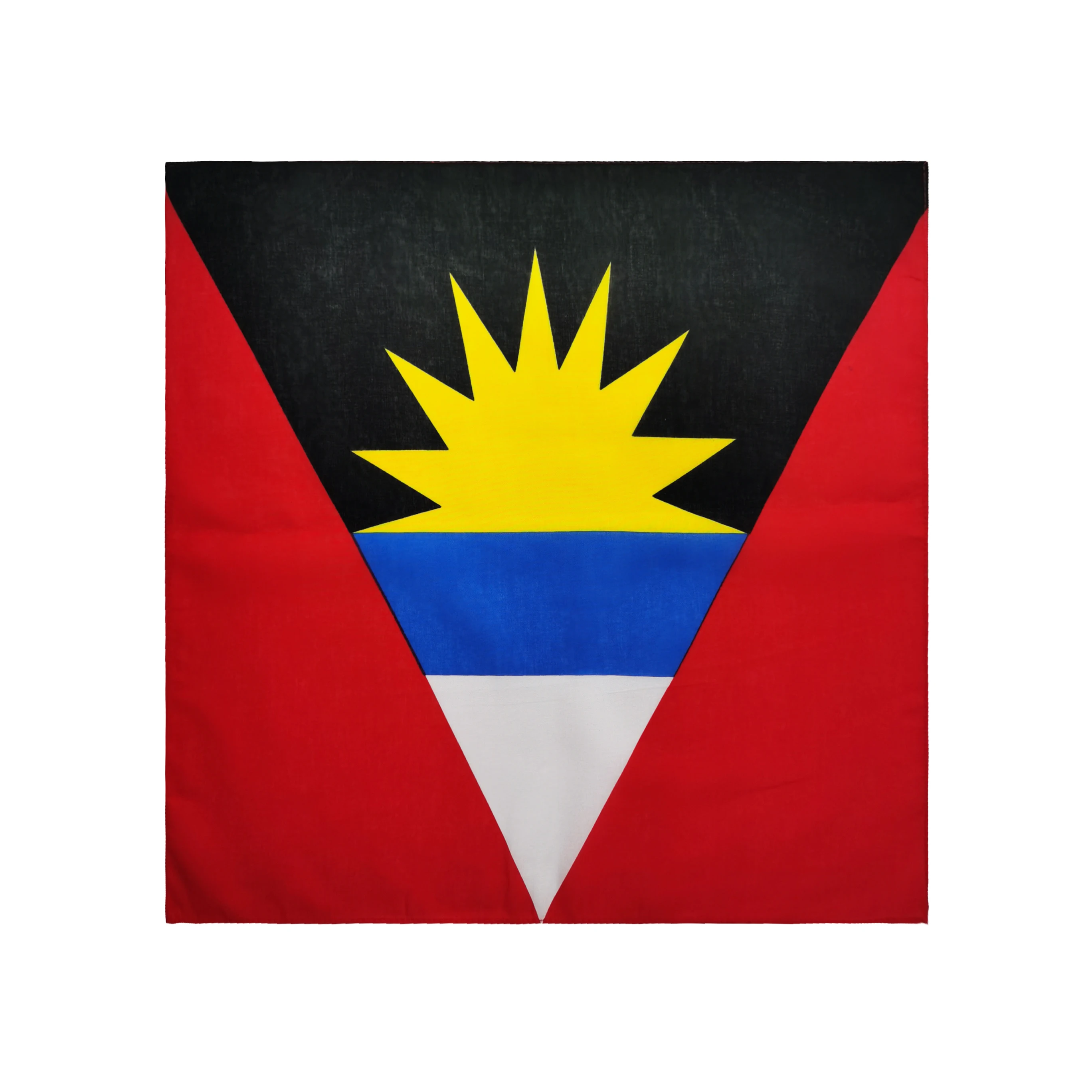 Multi Colors Cotton Caribbean Flags Bandana 54*54cm Square Country