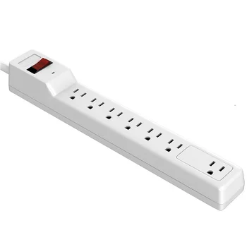 Hot Sale 7 Outlets Surge Protector Power Strip, ETL Certified Electrical Board Extension Cord, Power Bar
