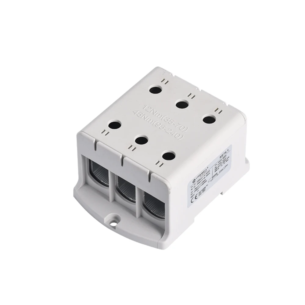 Terminal Block Connector 240mm2 3 Pole 6 Holes