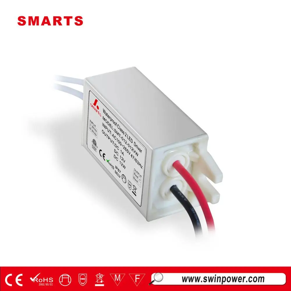 Горячая распродажа IP67 водонепроницаемый мини 12 в 12 вт светодиодный драйвер 7 вт