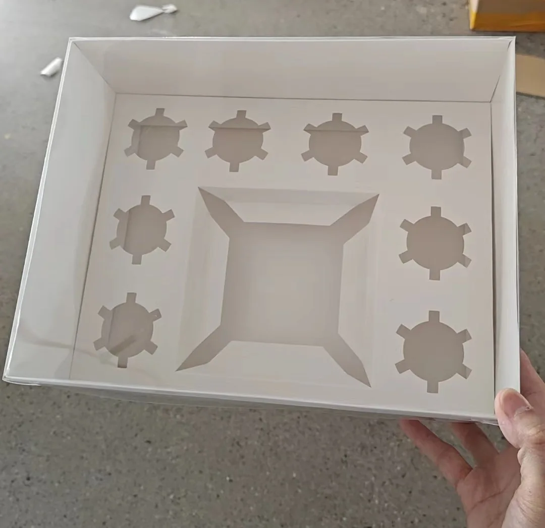 2023 Transparent Paper Cup Box Dessert Box Packing 4 Inch 5 Count ...