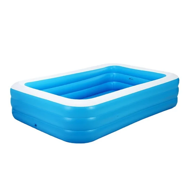 Adult and Children's Thickened Household PVC Inflatable Swimming Pool Outdoor Blue and White Play Pool for Baby Swimming