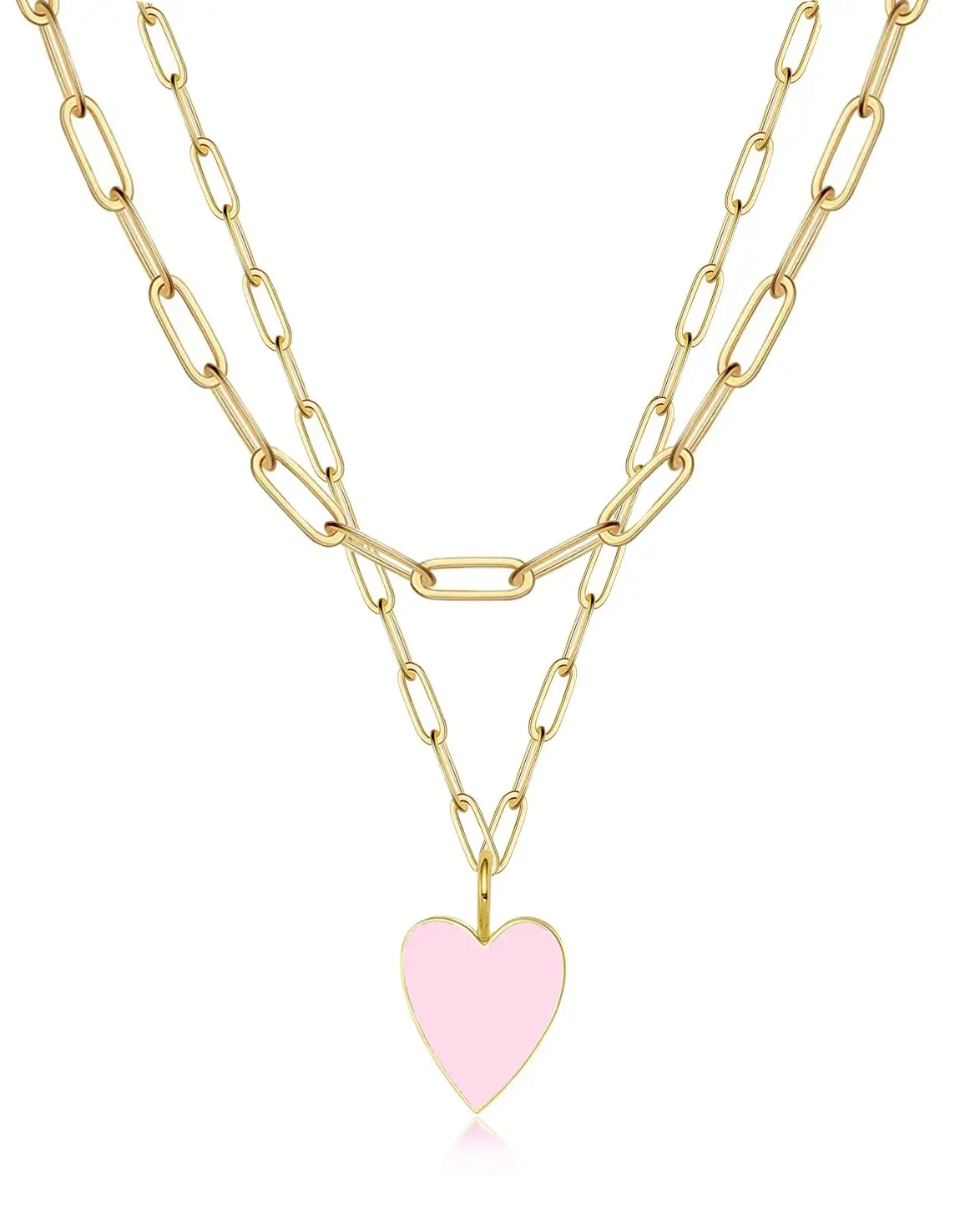 Preppy Chain Dainty Paperclip Chain Preppy Jewelry 14k Gold Plated Stainless Steel ...