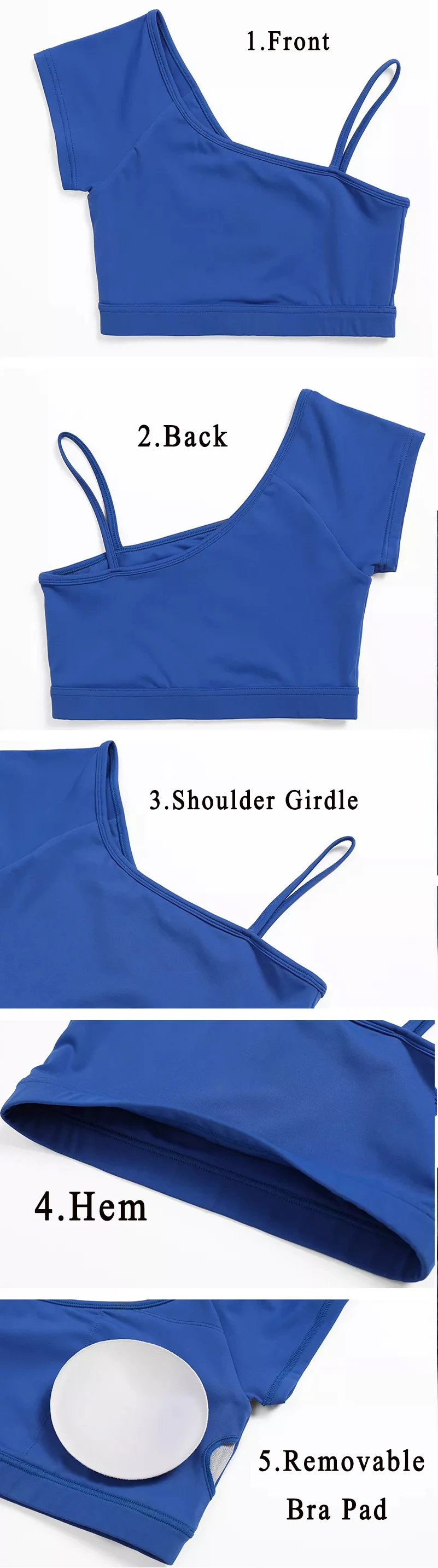 3piece Custom Logo Blank Workout Yoga Zipper Crop Jacket Sweatsuit