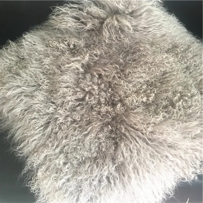 Mongolian Lamb Fur Fabric Long Hair Sheepskin - Buy Mongolian Lamb Fur ...