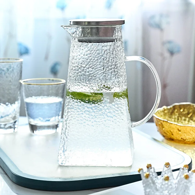 Drinking Glassware Glass Water Jug Set Glass Pitcher with Glass