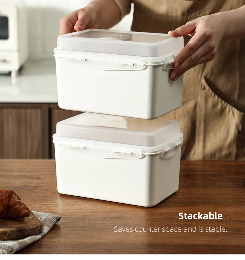 Shimoyama Airtight Plastic Food Safe Bread Toast Fresh Keeping Box