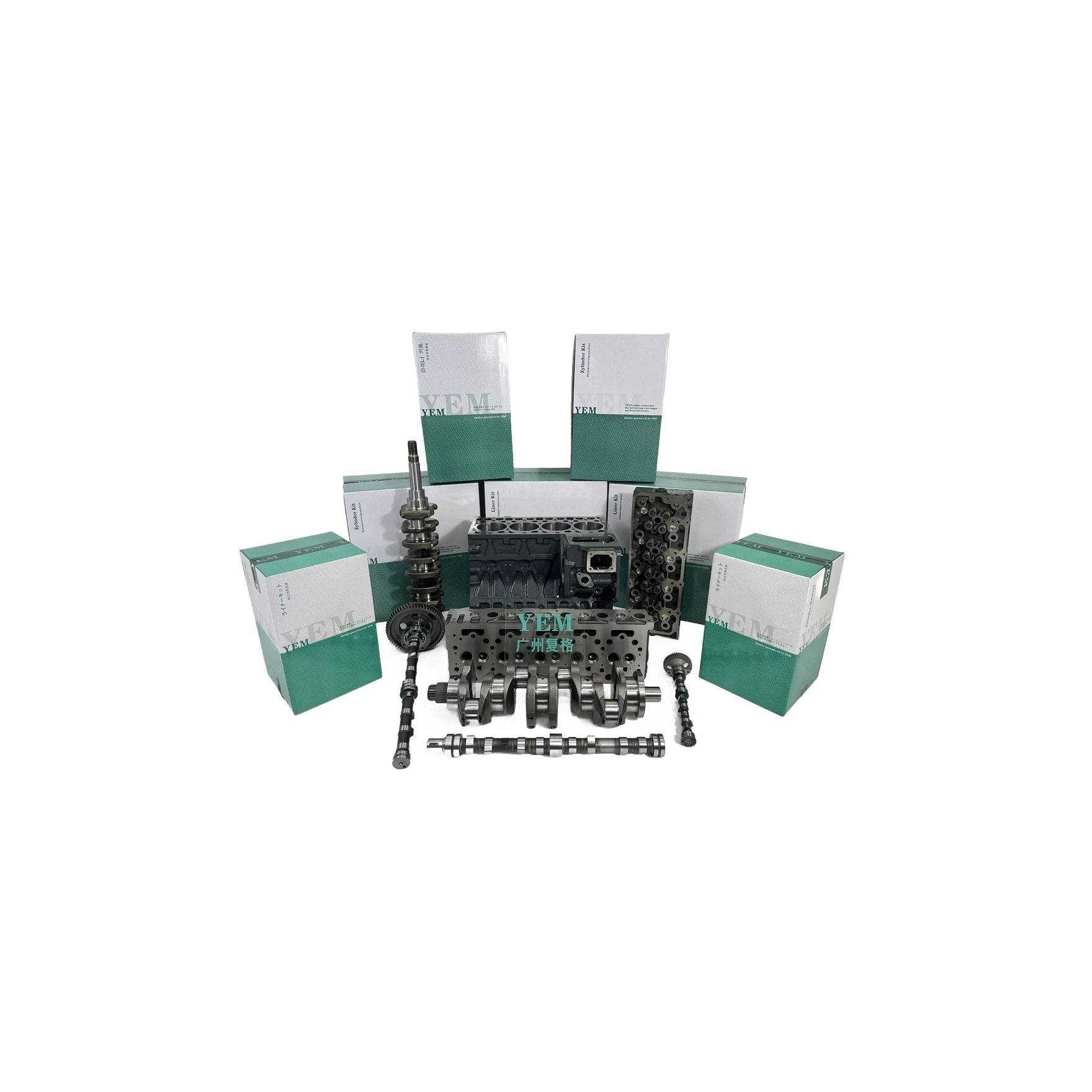 For Doosan DX225 DX380 DX420 P158 Cylinder Block Cylinder Head Crankshaft Camshaft China Engine Parts Supplier
