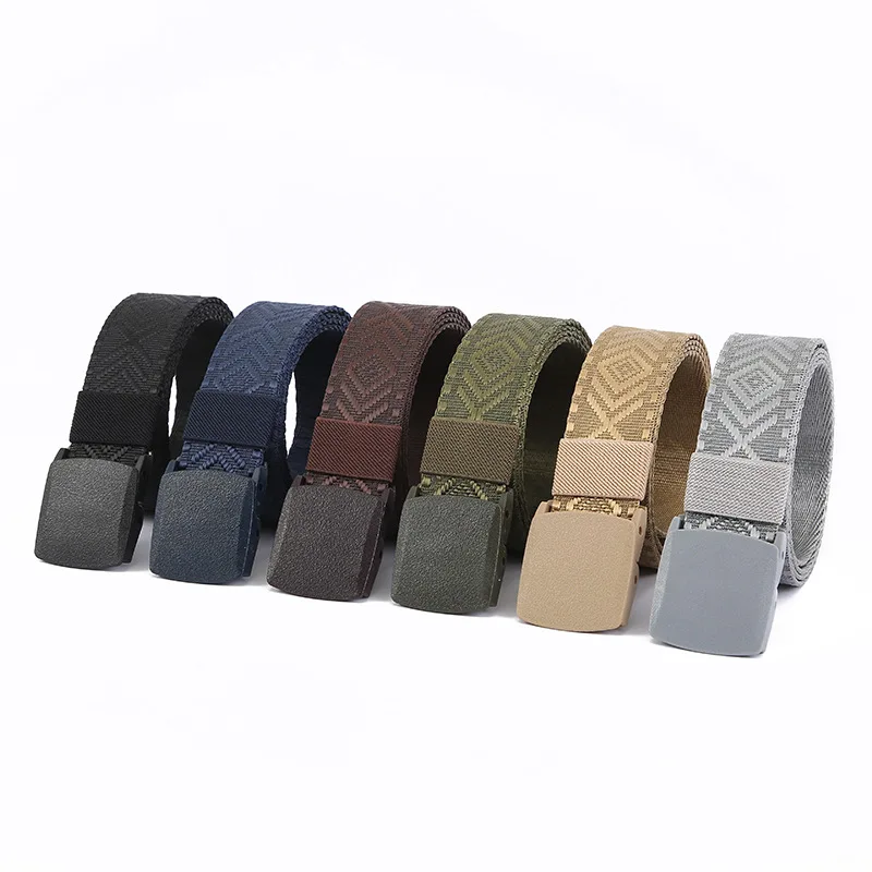 Summer New Thickened Jacquard Knitted Fabric Belt Imitation Nylon Light