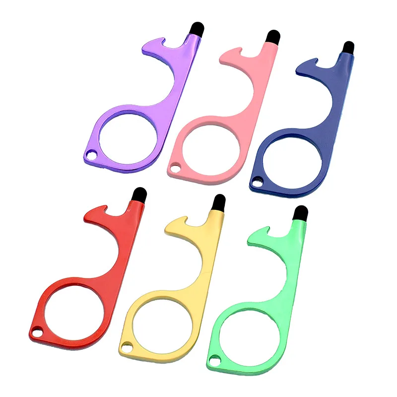 Self Defense Keychain Safety Key Chain Key Door Tool Touchless Keys Keychain No Touch Door Opener