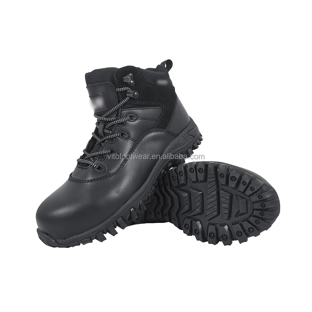 VITOSAFE Leather Breathable Industrial Mesh Lining S3 Work Boots Composite Toe Sneakers Men's Safety Shoes factory