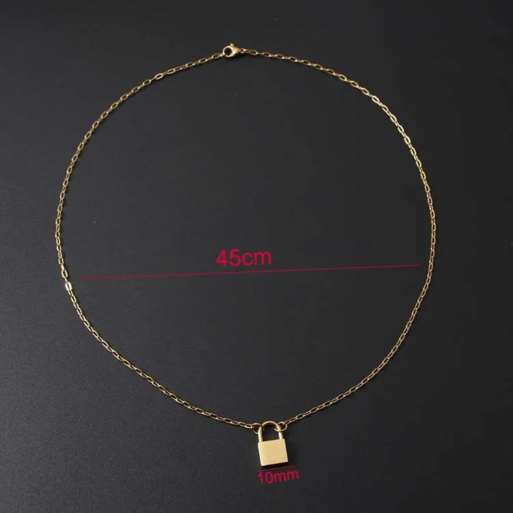 Lock Pendant Necklace