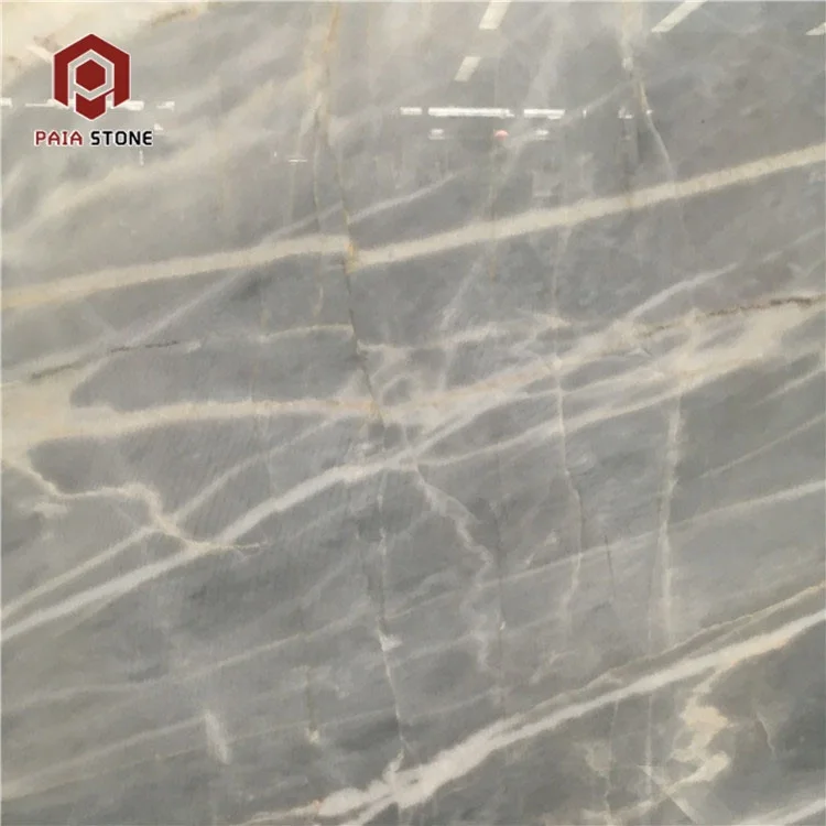 product book match grey flooring wall decoration lobby interior slab marble light white vein grey marble slab for home lobby-4