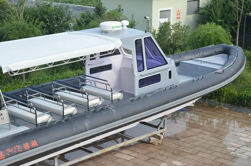 Большой коммерческий чартерный пассажирский скоростной катер морская спасательная операция кабина ребрышки 9 м-12 м