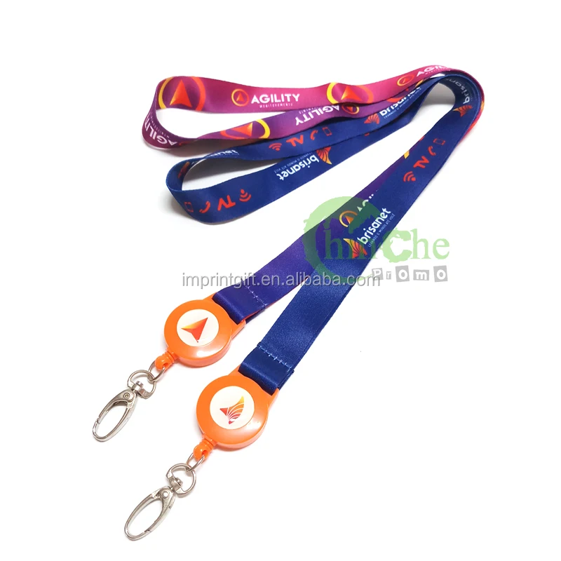 Personalized Polyester Silk Print Visitor Neck Strap Lanyards With Vip ...