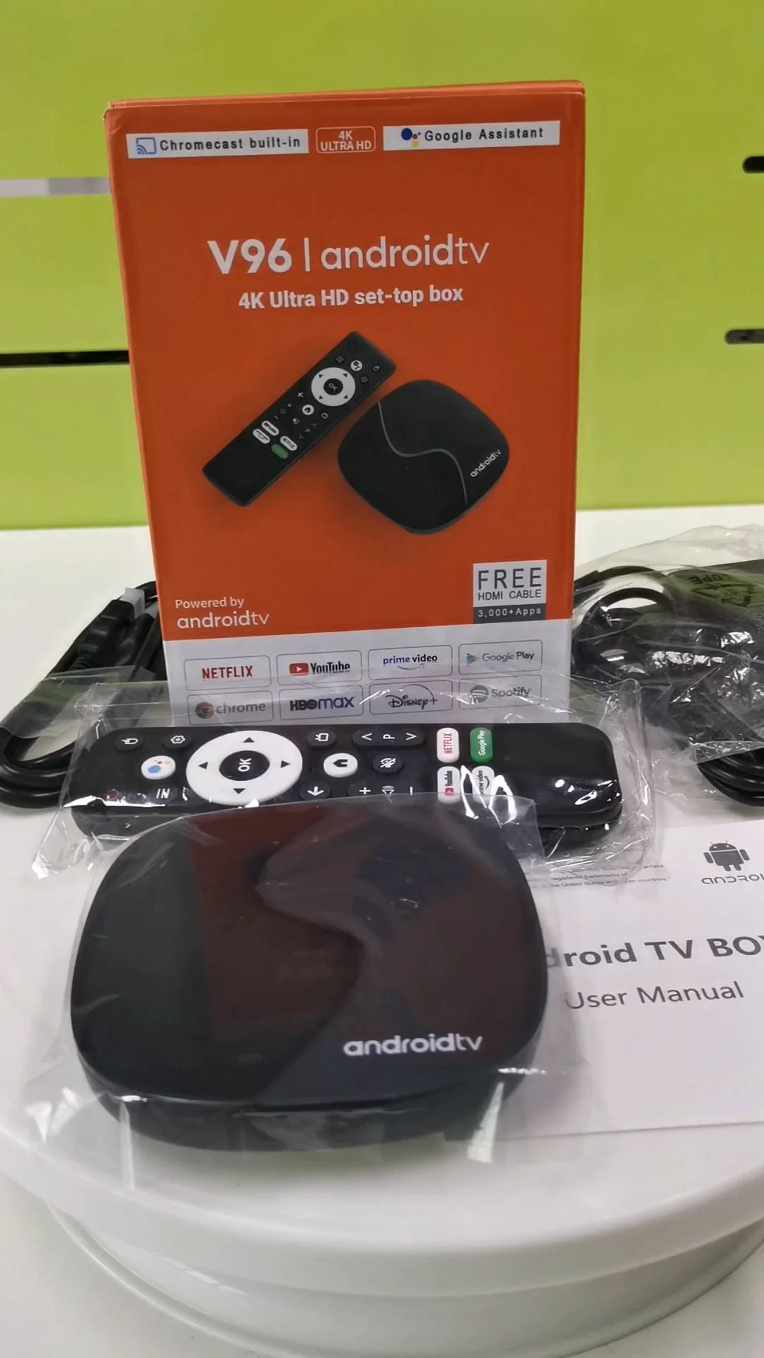 4k Smart Tv Box V96 2gb 16gb Dual Wifi Tv Box Google Voice Remote