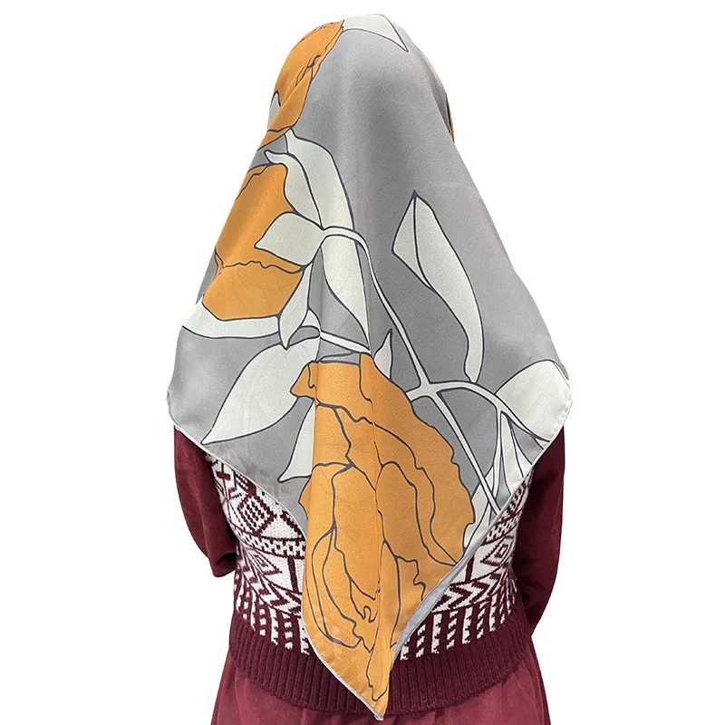 Foulard Hijab for Women Stylish Palestine Muslim Kashmiri Shawls Malaysia Bawal Chiffon Scarf Ethnic Printing Designs