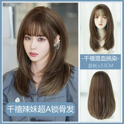 WIG ME UP - Parrucca Donna Di Qualità Mix Di Biondo Medio E Biondo - Foto 3