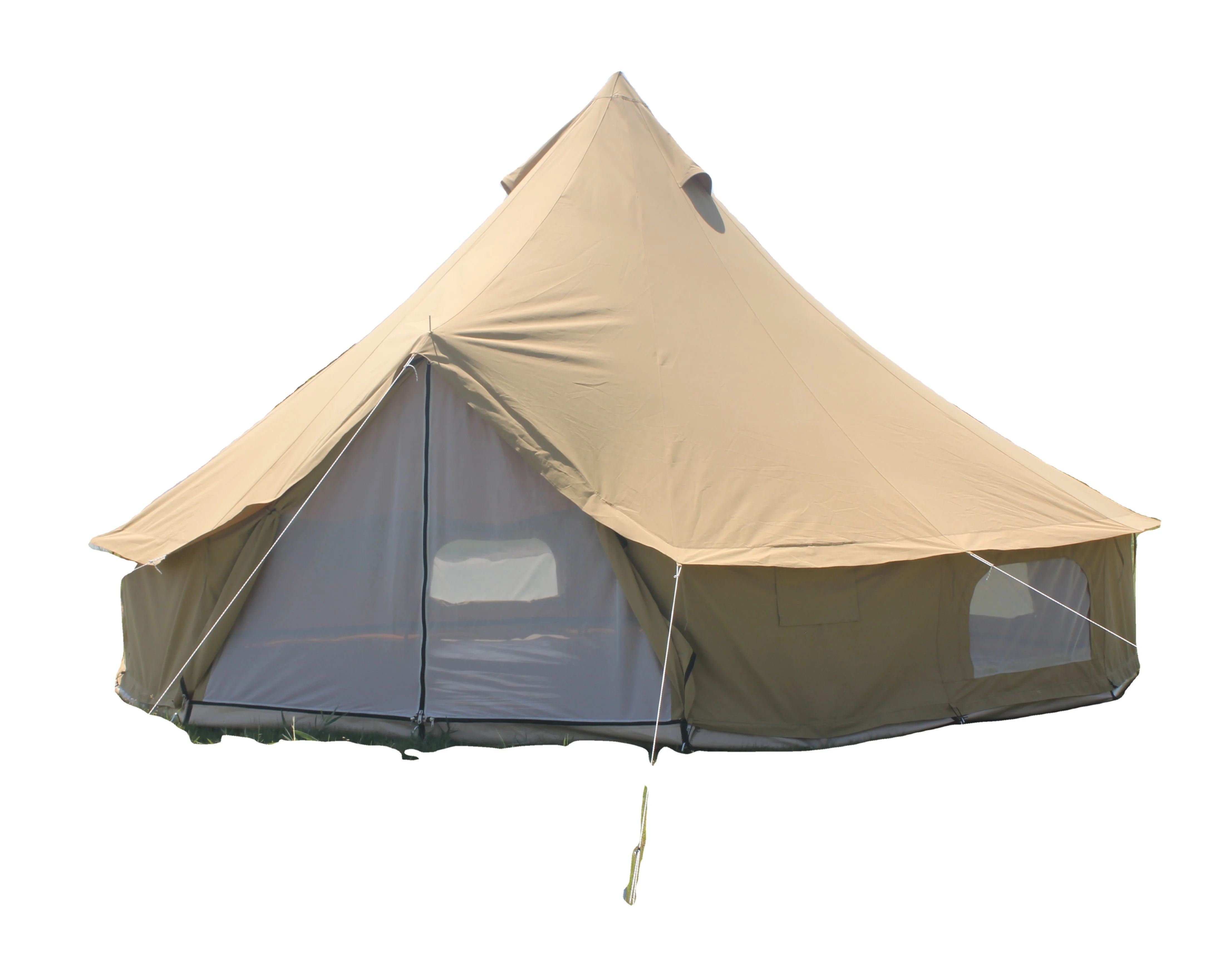 Polyester Cotton  Bell  Canvas Tent 3m 4m 5m Bell Yurt Tent for Outdoor Camping Tripod  Canvas Tent