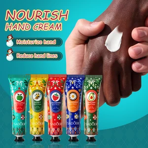 OEM SADOER Private Label Christmas Gift Set Nicotinamide Soft Smooth Skin Fragrance Nourish 5 Piece Moisturizing Hand Cream Set