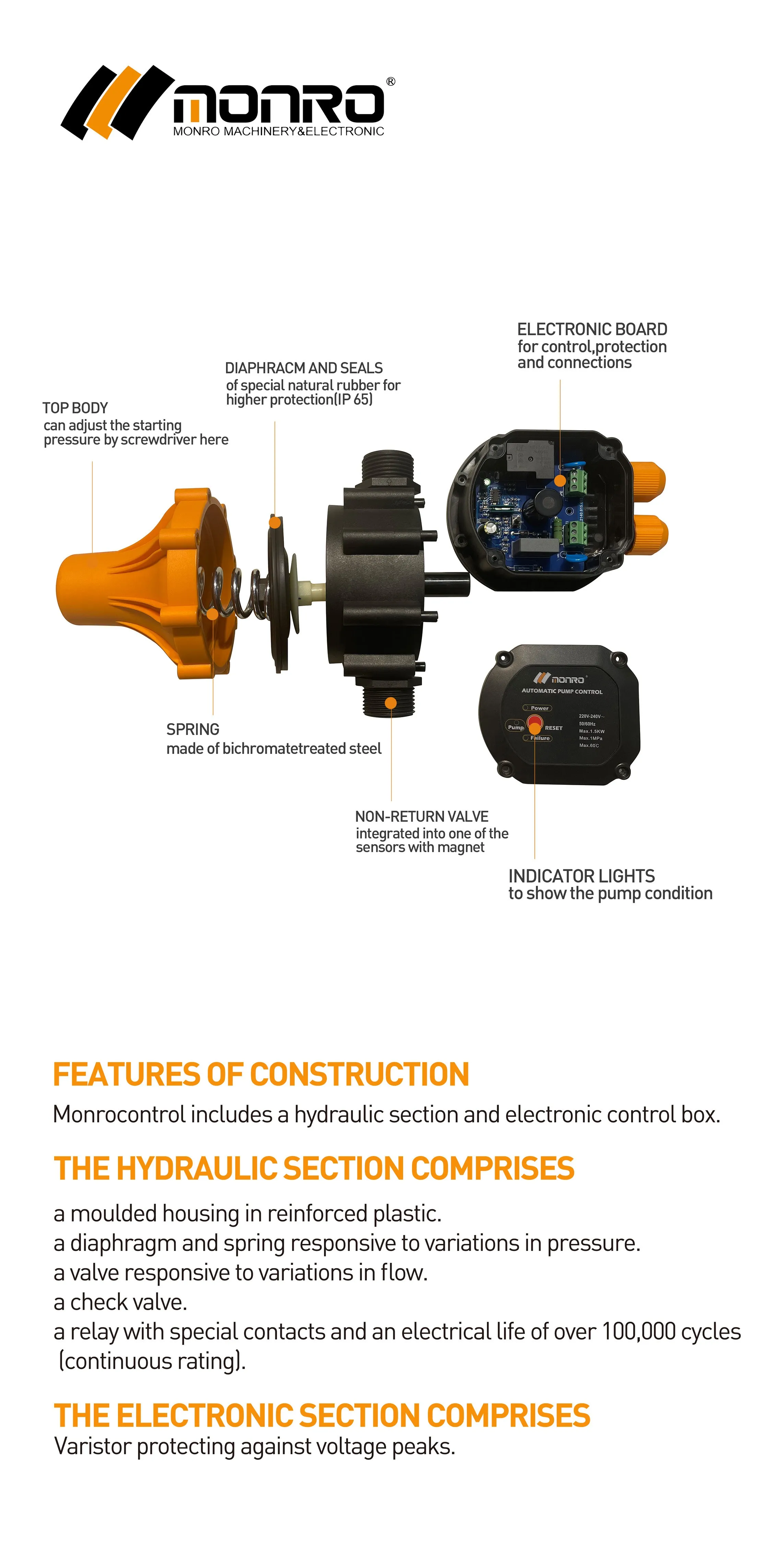 Tiny Body Smart Pump, ARRIVAL, SWITCH, 2HP, PRESSURE - detail 8