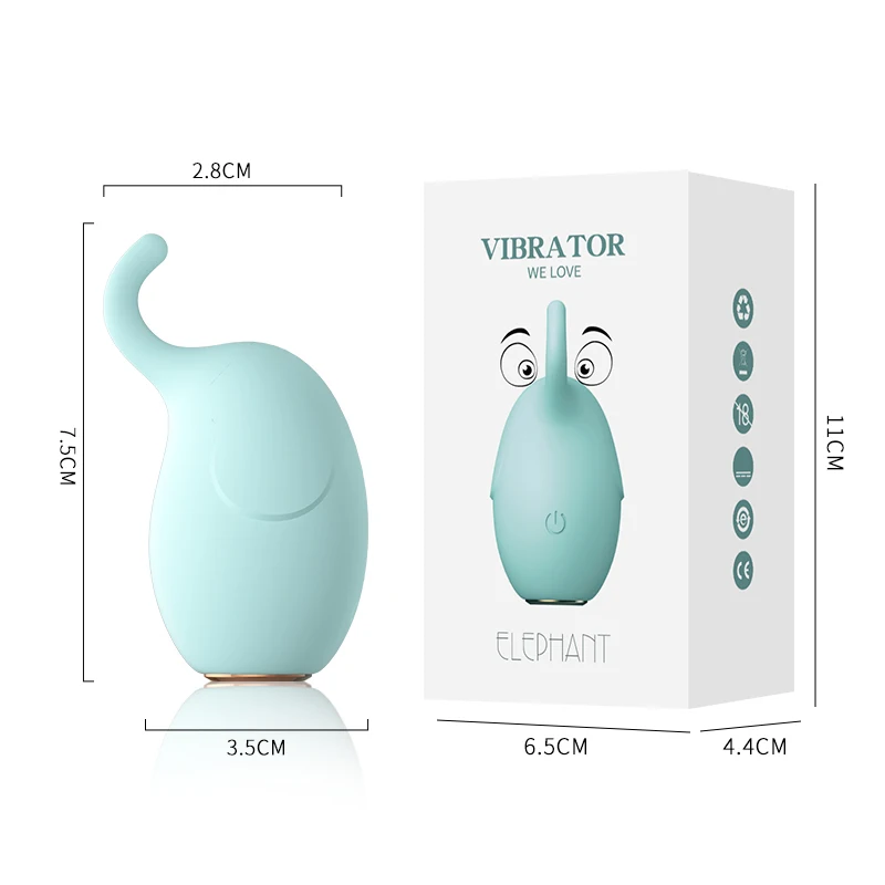 Waterproof rating and 10-mode vibration control demonstrated on cute animal massager