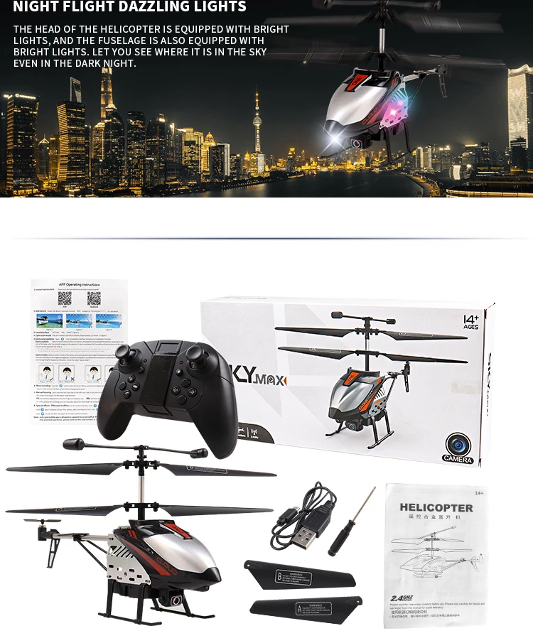 Xinfei 2.4g 4 Channels Flying Camera Aircraft Toy Remote Control Rc