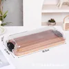 Small rectangular acacia wood bag (with lid)