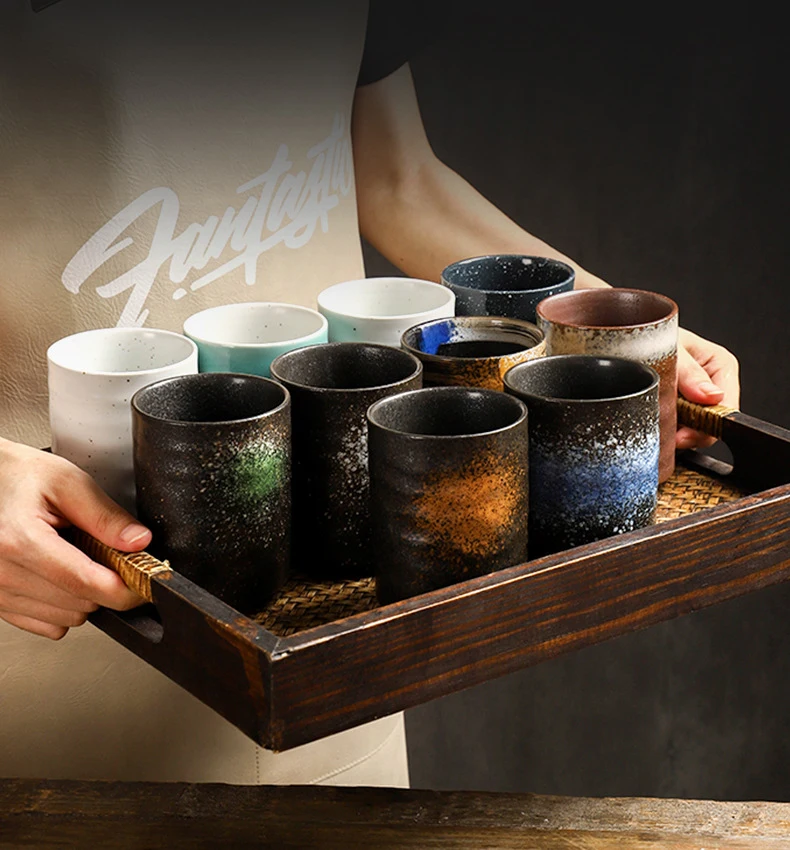 300ml Ceramic Vintage Japanese Tea Cup - Retro & Eco-friendly