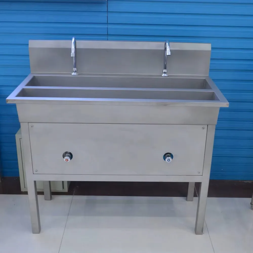 Food Grade Stainless Steel Multi-User Hand Washing Station for Slaughterhouses and Food Processing Plants
