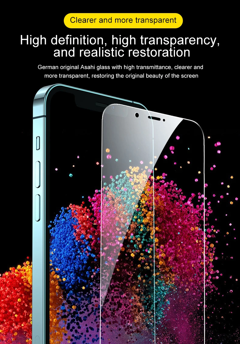 2 & 3 Pack Mobile Phone Tempered Glass Screen Protector For Iphone