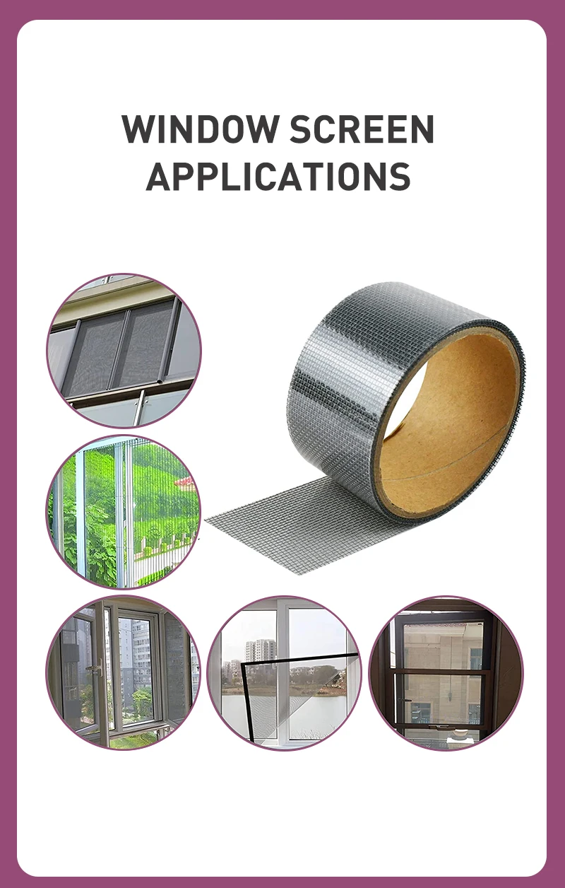 Ultraadhesive Screen Repair Tape For Window & Door Mesh Screen Repair