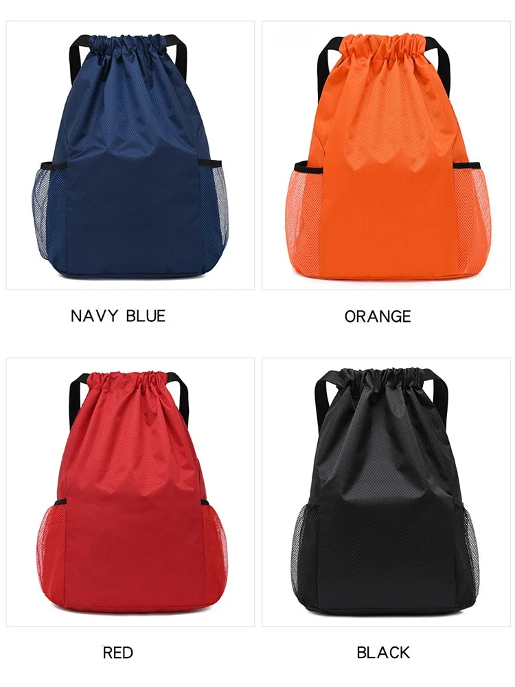 Logo Customize Drawstring Backpack Sports Bags With Shoe