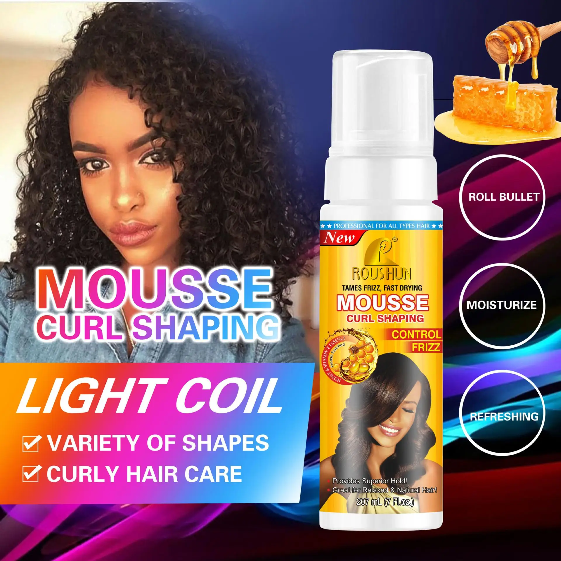 220ml Private Label Moisturizing Anti-frizz Keeping Frizzy Rich Foam Mousse,Vegan  Curly Hair Styling Mousse For Curly Hair - Buy Custom Private Label Vegan  Cruelty Free Curl Holding Styling Foaming Hair Mousse For