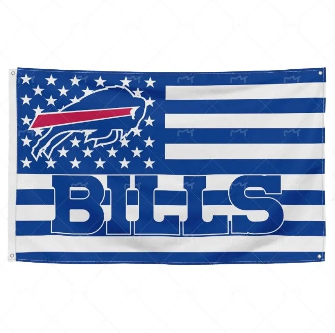 Buffalo Bills Mafia Flag 3x5 FT | Premium Banner, US Shipper, Playoffs 2022 Design 10 thumbnail image