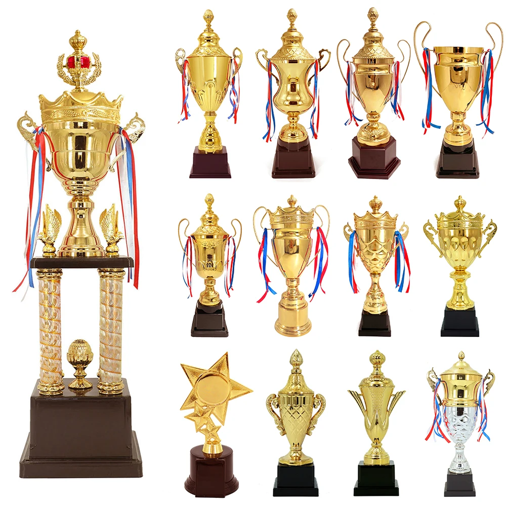 Yiwu Collection Metal Cup and Plastic Stem Trofeo Medaglia E Targhe Trophy Tennis Davis Cup Cup Winner