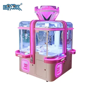 Kids Coin Operated Game Machine Mini Toy Candy Catcher 4 Players Claw Crane Machine for Sale